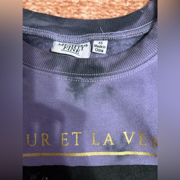 Xs sweat shirt with print like new NO FLAWS - Picture 2 of 2